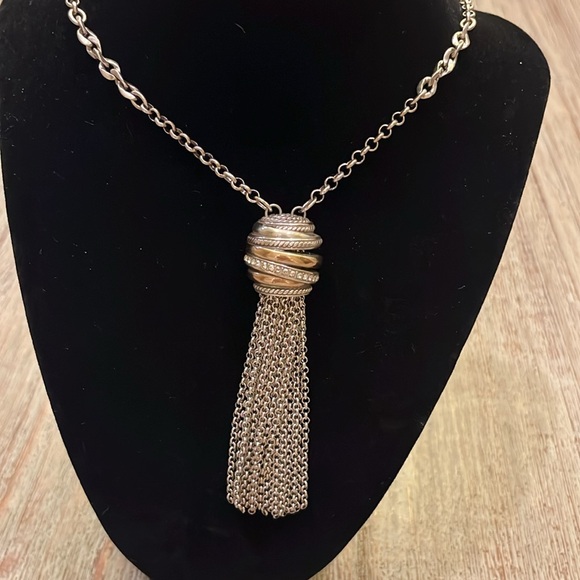 NEPTUNE'S RINGS TASSEL NECKLACE - Picture 2 of 4